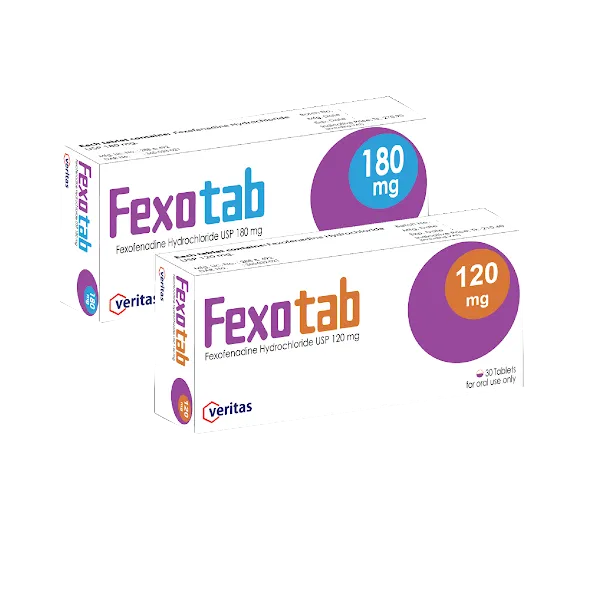 Fexotab 180 mg | Veritas Pharmaceuticals Ltd | Order Online - OsudPotro
