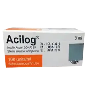 Acilog 100 Units 3 ml